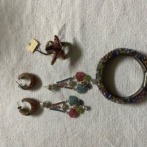 6 piece set rainbow gemstones